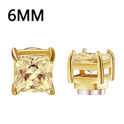 Magnetic Clip Earrings for Women and Men | No Piercing Crystal Studs