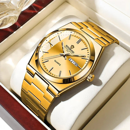 New Casual Business Fashion Quartz Wristwatches Movement Silver Clock Men Luxury Watch Automatic Watches Mens Gifts Reloj Hombre