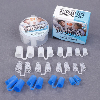 Silicone Anti Snore Nasal Dilators 4/8 Pack | Snoring Nose Clip for Better Sleep