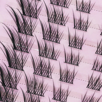 Natural Eyelash Clusters DIY 3D Cat Eye Lashes | C Curly Individual Lashes