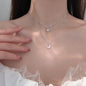 New Shiny Butterfly Necklace Ladies Exquisite Double Layer Clavicle Chain Necklace Jewelry for Ladies Gift