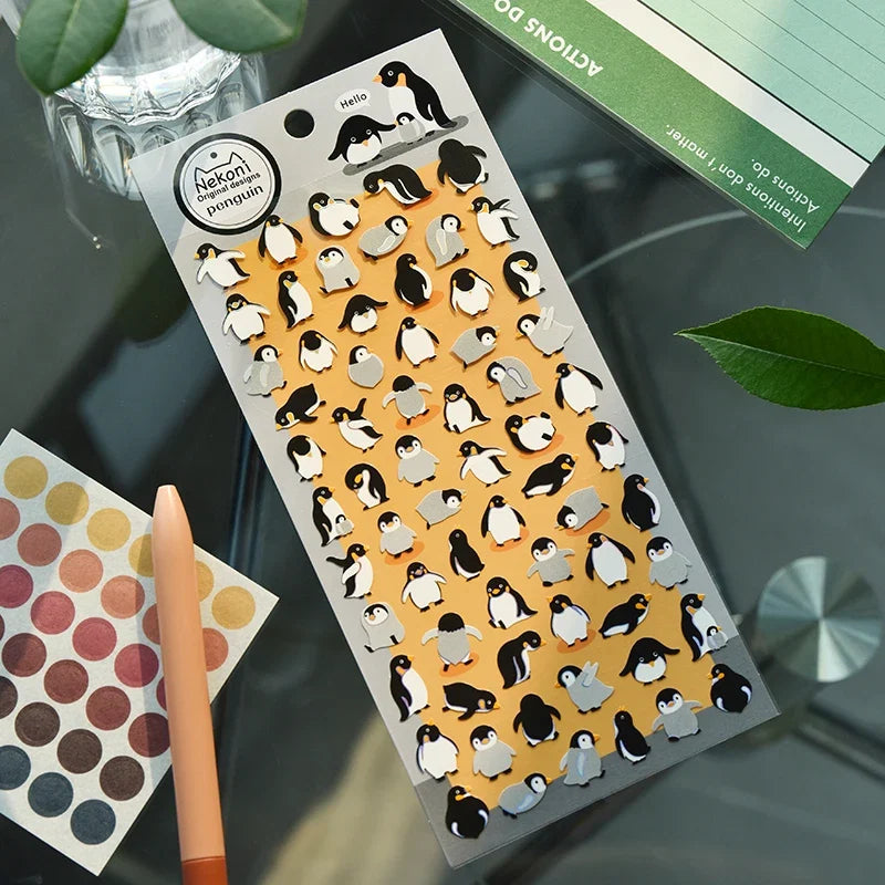 Cute Animal Sticker Pack for DIY Journaling and Scrapbooking | 50+ Pieces