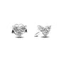 Christmas Gift Hot Selling 925 Silver Blue Stone Flower Stud Earrings Fit Women's Festival Exquisite Charm Jewelry Gifts