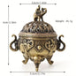 Metal Incense Burner Ornaments | Zen Sandalwood Tower Incense Holder for Home