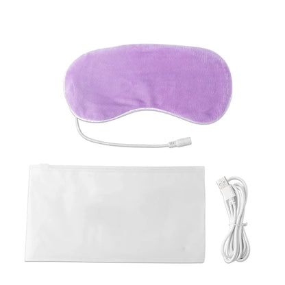 USB Heating Eye Mask | Hot Compress Sleep Eye Patch for Fatigue Relief
