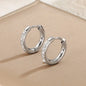 Stainless Steel Pave CZ Huggie Hoop Earrings for Women Men