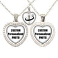 Custom Photo Heart Necklace | Personalized Double-Sided Family Jewelry Gift