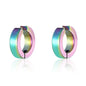 Stainless Steel Cuff Earrings for Men | Non Piercing Clip On Hoop Set