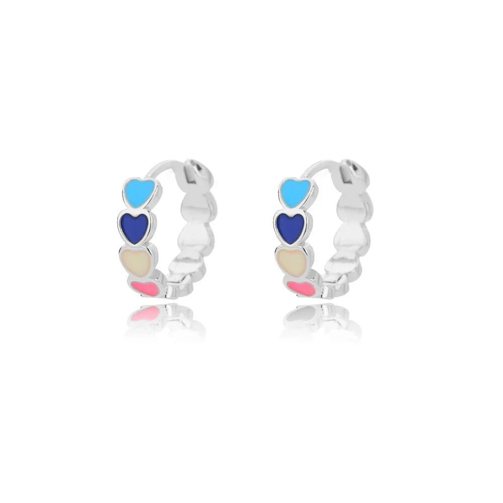 Zircon Heart Pendientes Earring For Women Stainless Steel Gold Color Piercing Earring 2025 Trend Jewelry aretes Accesorios mujer