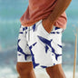 Men's Hawaiian Swim Trunks 3D Shark Print Beach Shorts Quick Dry Outdoor Leisure Sports Shorts Swimwear Fashion Men's Shorts