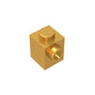 Gobricks GDS-635 BRICK 1X1 W. 1 KNOB | Single Side Bump Building Block Compatible with Lego 87087