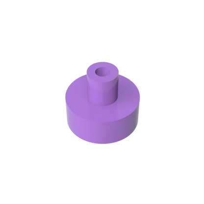 Gobricks Tile Round 1x1 with Bar and Pin Holder | Compatible Building Block