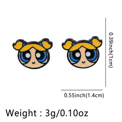 Cute Animal Stud Earrings for Women | Stainless Steel Pierced Jewelry