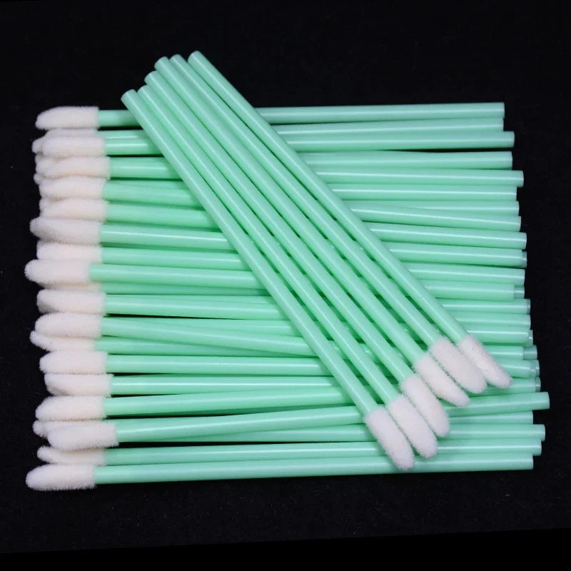 Kekelala 50Pcs Disposable Lip Brushes | Multi-Use Makeup Applicators for Lip Gloss and Eyelash Extensions