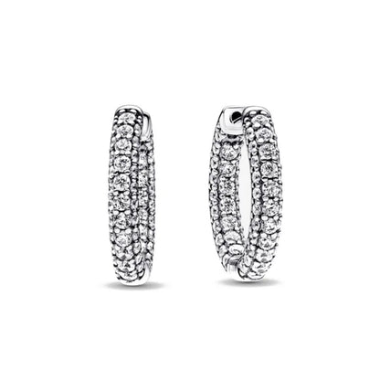 Christmas Gift Hot Selling 925 Silver Blue Stone Flower Stud Earrings Fit Women's Festival Exquisite Charm Jewelry Gifts