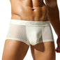SEOBEAN New Men's translucent Boxer Brief Underwear Comfortable polyester Boxer Shorts for Men