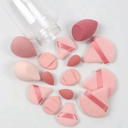 12/15Pcs Makeup Sponge Set | Latex-Free Beauty Blender Puff Kit