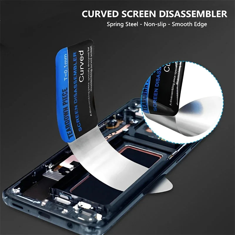 Curved LCD Screen Opening Pry Tool Set | Ultra Thin Flexible Spudger for Phone Repair