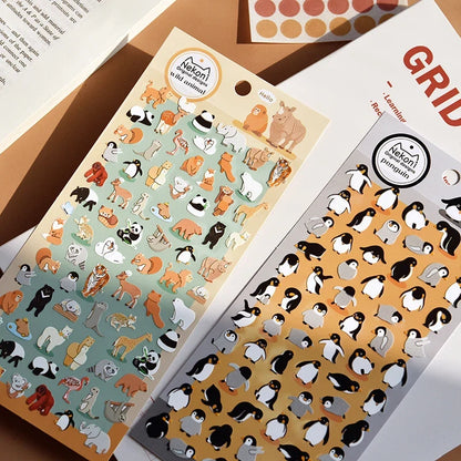 Cute Animal Sticker Pack for DIY Journaling and Scrapbooking | 50+ Pieces