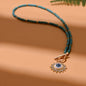 Colorful Stone Choker Necklace | Round Evil Charm Pendant for Women