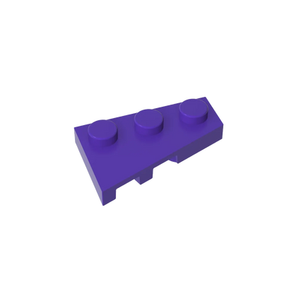 Gobricks GDS-547 Wedge Plate 3 x 2 Right | Compatible Building Block for DIY Creations