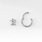 Waterdrops Pendant Conch Ring ASTM F136 G23 Titanium Piercings Moon Flowers Hinge Segment Clicker Teardrop Helix  Earrings