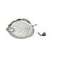 Leaf Snail Incense Burner | Antique Metal Incense Plate for Living Room