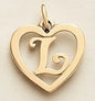 SUNIBI Stainless Steel Letter Heart Shape Hollow Pendant Charm for Bracelet Necklaces  for Women DIY Jewelry Making