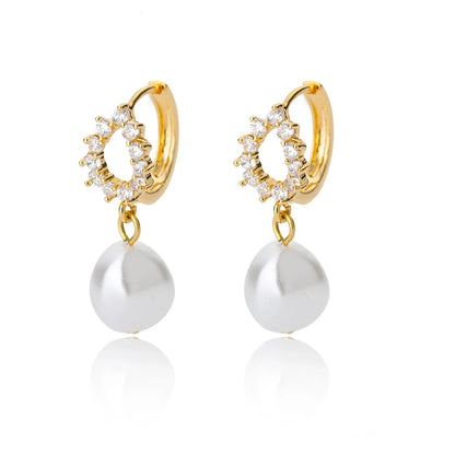 Zircon Heart Pendientes Earring For Women Stainless Steel Gold Color Piercing Earring 2025 Trend Jewelry aretes Accesorios mujer