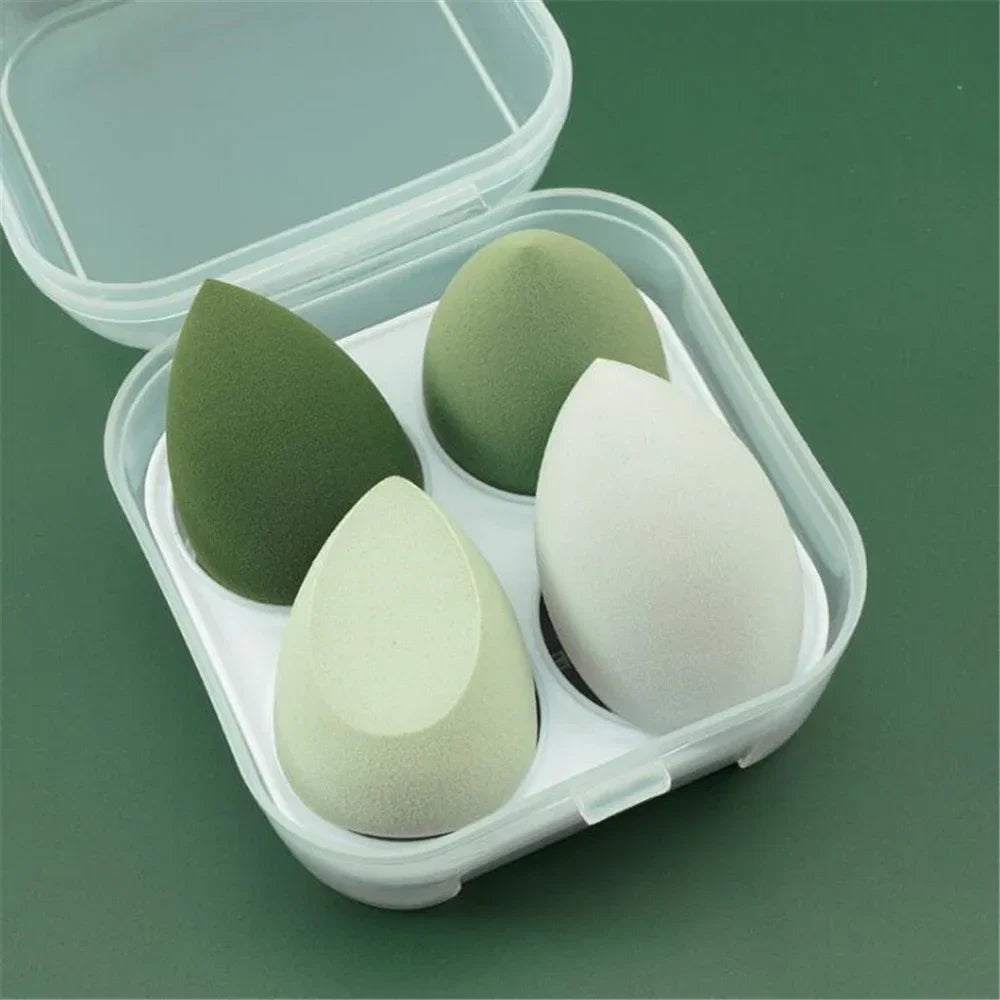 4/8pcs Makeup Sponge Blender Set | Soft Latex Foundation Blending Sponges