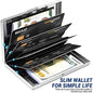 RFID Blocking Credit Card Holder | Slim Metal Wallet