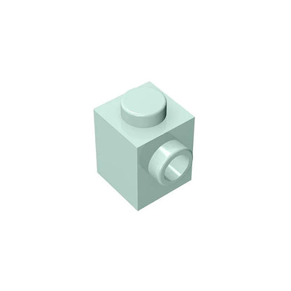 Gobricks GDS-635 BRICK 1X1 W. 1 KNOB | Single Side Bump Building Block Compatible with Lego 87087