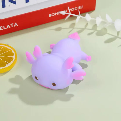 Cute Axolotl Squeeze Toys | Cartoon Stress Relief Squishy for Kids and Adults