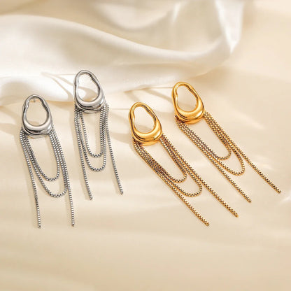 NEWBUY New Arrival INS Tassels Drop Earrings For Women Girls,High Quality Daily Jewelry Perfect For Everyday Wear