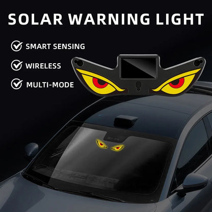 Devil’s Eye Car Warning Light | Solar and USB-C Rechargeable Safety Lamp