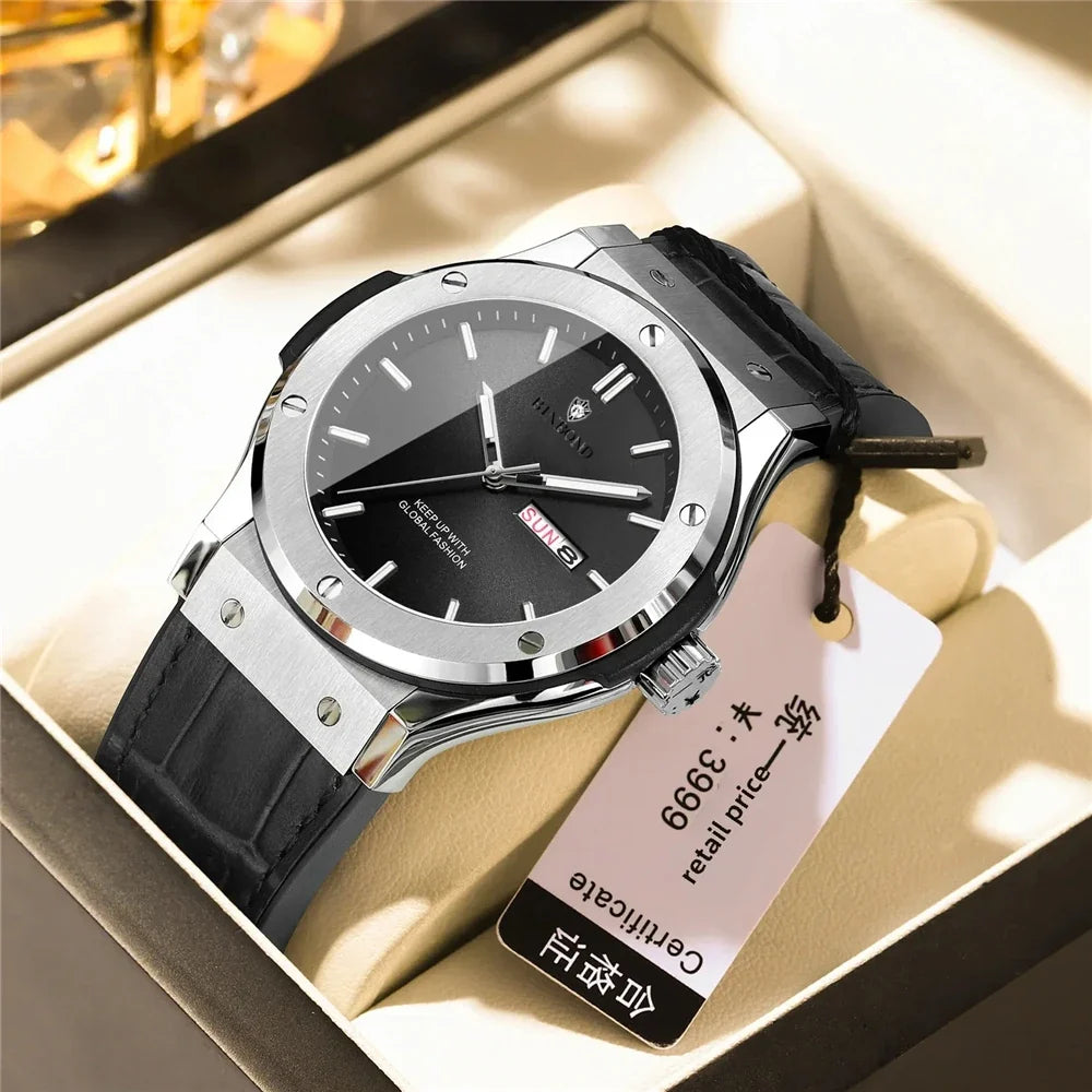 Fashion Quartz Wristwatches New Gifts Sports Leather Mens Automatic Watches For Man Luxury Automatic Watch Men Digital Clock