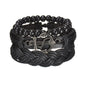 MeMolissa New Fashion Braided Wrap Leather Bracelets for Men High Quality Vintage Charm Wood Beads Ethnic Tribal Wristbands