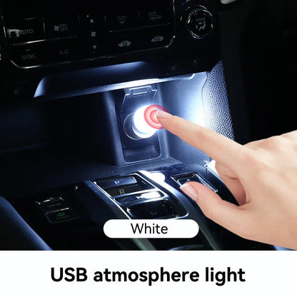 USB Car Atmosphere Light | LED Interior Touch Ambient Lamp with 8 Colors