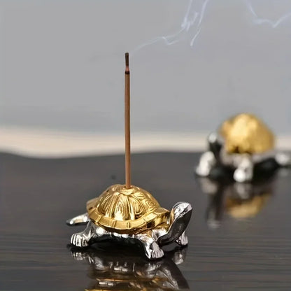 Metal Turtle Snail Shape Incense Holder | Alloy Animal Incense Burner for Home Decor