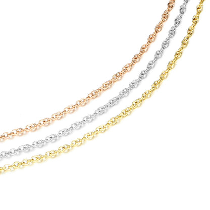 Fine Chain Necklace Stainless Steel Gold Color Pendants Short Long Statement Women Colar Gift Stainless Steel Jewelry Wholesale