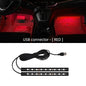 LED Car Ambient Foot Light | USB 5V Auto Interior Atmosphere Neon Lamp