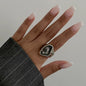 Top Quality Irregular Crystal Rings for Women Wedding Bride Elegent Stone Ring for Women Christmas Mothers' Day Gifts