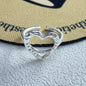 925 Sterling Silver Frosting Geometry Ring | Textured Wide Band for Women