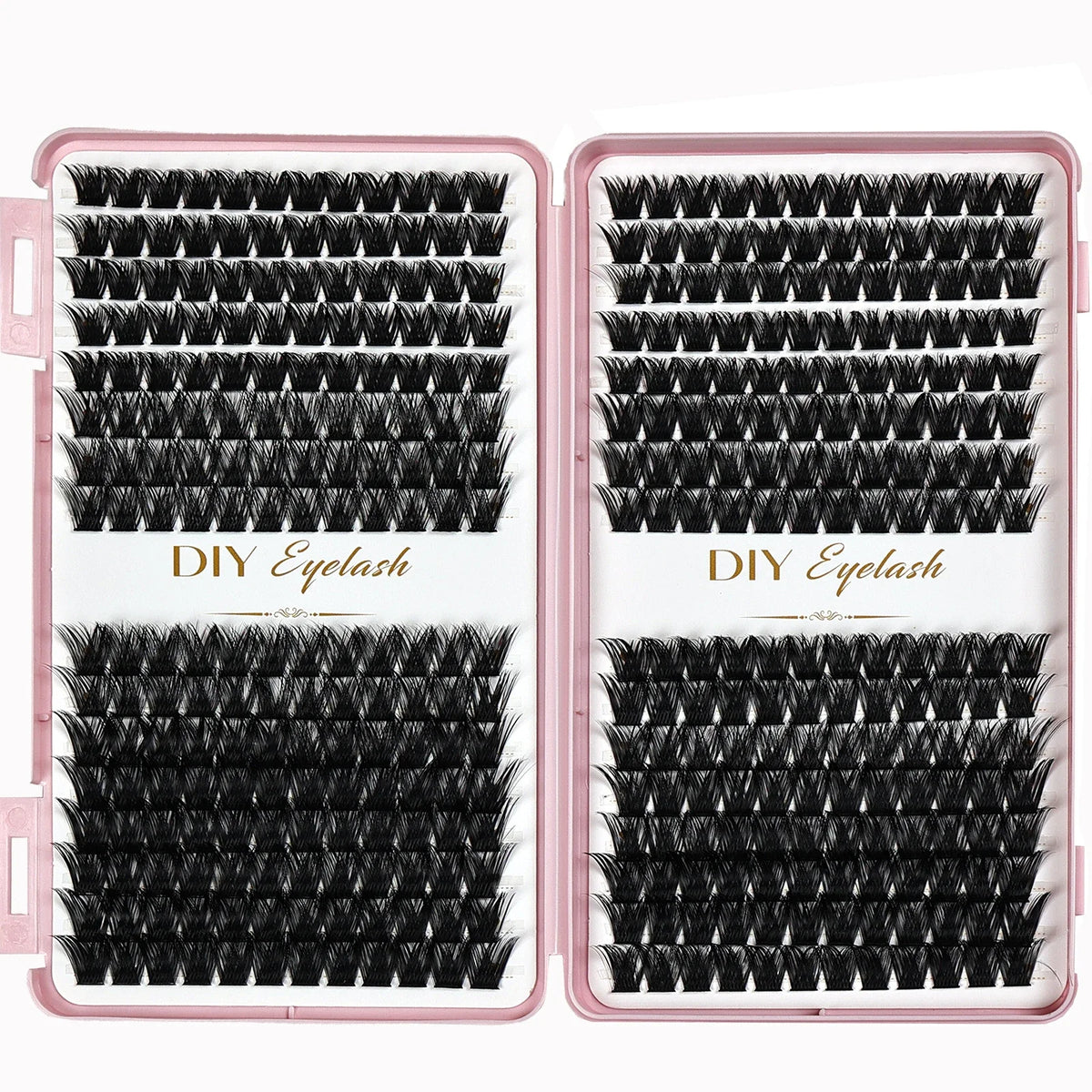384pcs Cluster Lashes Mixed Tray | DIY Natural Look Eyelash Extension