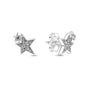 European New 925 Silver Butterfly Flower Stud Earrings, Fit Women's Festival Exquisite Charm Jewelry Gifts