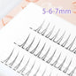Brown Lashes A Type False Eyelashes 8-12mm | Natural Fairy Lash Clusters for Korean Makeup