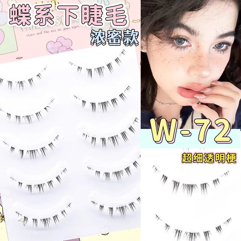Menglu Natural Short Lower Lashes | Hand-Painted Style Fake Eyelashes