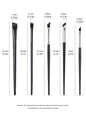 5-Piece Makeup Brush Set | Blade Eyeliner, Flat Eyebrow & Silkworm Brushes