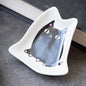 Japanese Ceramic Cat Incense Tray and Sauce Dish | Cute Animal Seasoning Plate for Kitchen