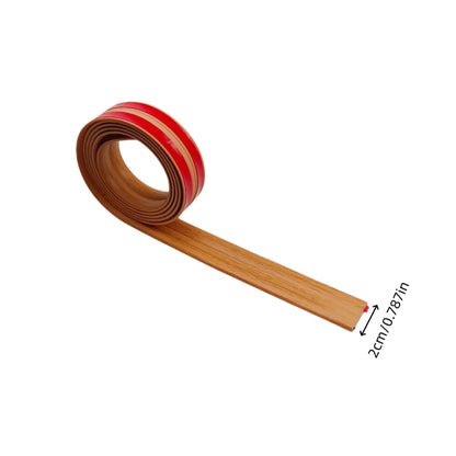 Self-Adhesive PVC Wood Grain Wall Edge and Corner Protector | Easy Cut Reusable Strip Molding